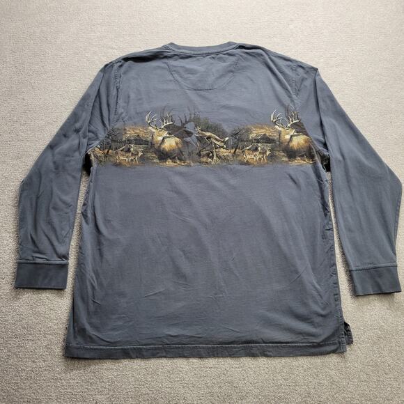 North River Outfitters Deer Wrap Around Nature Long Sleeve Shirt Men's Size 2XL - Picture 2 of 6